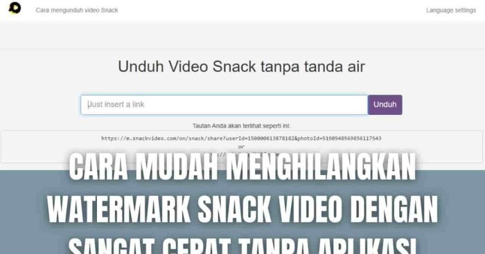 Cara Menghilangkan Watermark Snack Video terbaru filmora menghilangkan tulisandaeng