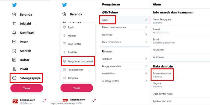 Cara Mengganti Bahasa di Twitter Ke Indonesia Lewat HP/PC terbaru Cara Mengganti Bahasa di Twitter Ke Indonesia Lewat HP/PC terbaru