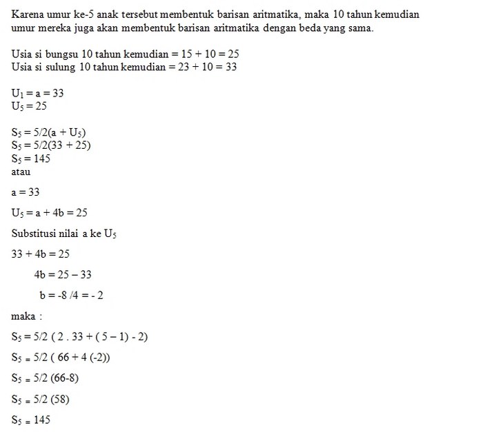 geometri deret barisan rumus materi rasio
