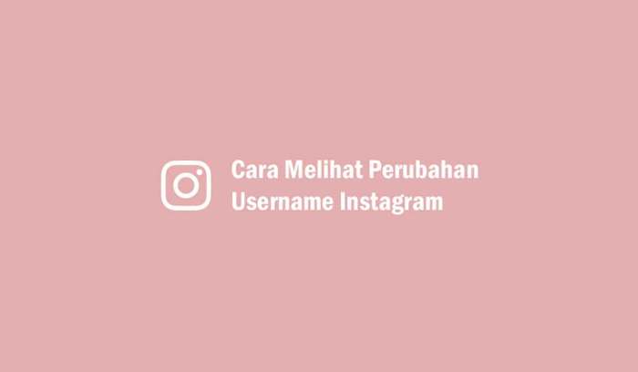 Cara Melihat Perubahan Username Instagram Sendiri & Orang Lain 2023 terbaru