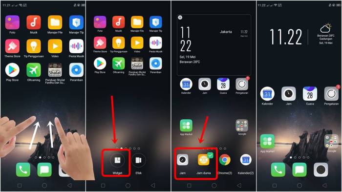 layar depan menampilkan oppo