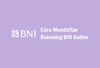 bni registrasi tanpa lewat daftar