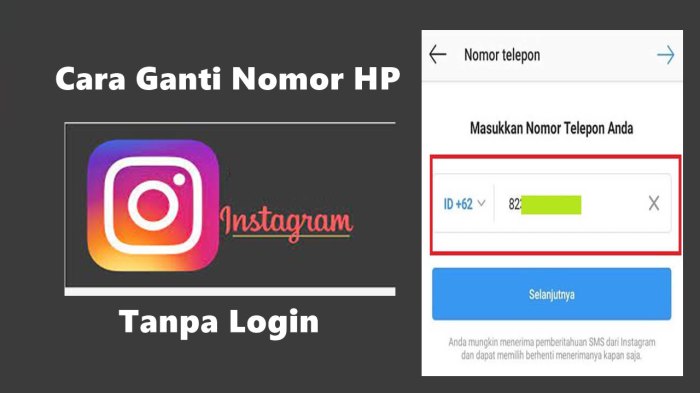 Cara Mengganti Nomor Hp di Instagram Tanpa Login Paling Ampuh