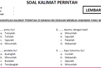 Contoh Kalimat Perintah Bahasa Indonesia Lengkap terbaru