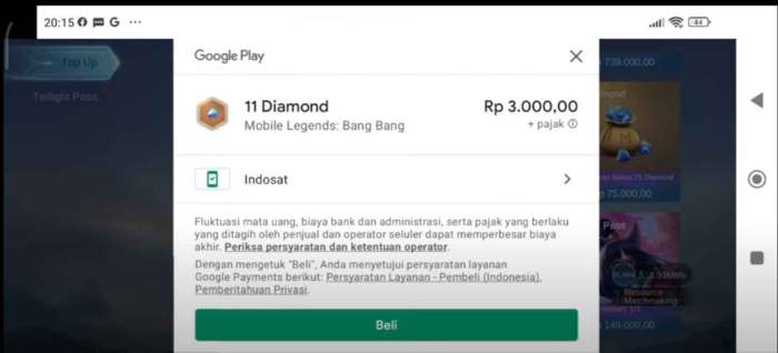 topup pulsa indosat via