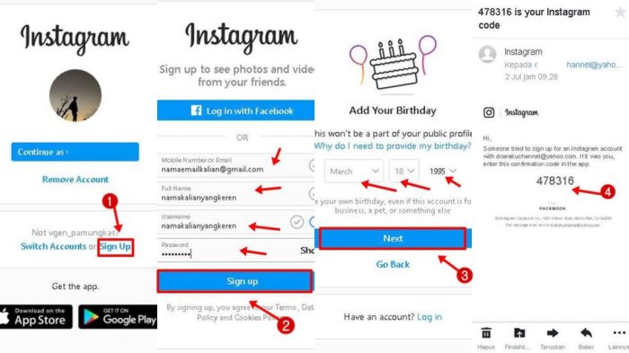 Cara Membuat Akun Instagram Baru di HP dan PC 2023 terbaru