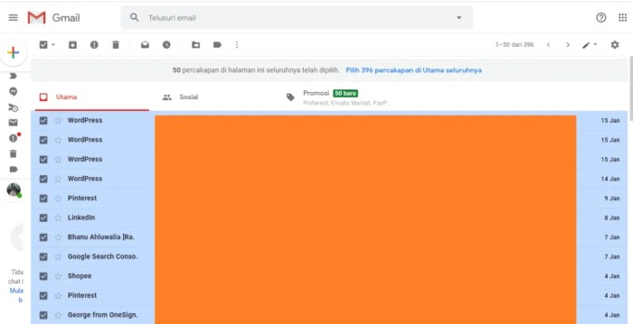Cara Menghapus Email Lama di Gmail dengan Cepat