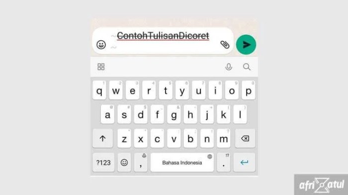 miring tulisan tebal dicoret mudah semoga berhasil cukup bukan selamat mencoba Cara Edit Tulisan Di Whatsapp: Miring, Tebal, Dicoret Tanpa Aplikasi terbaru