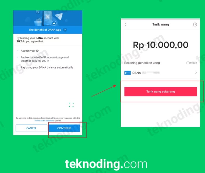 tiktok saldo mencairkan rekening ovo jumlah