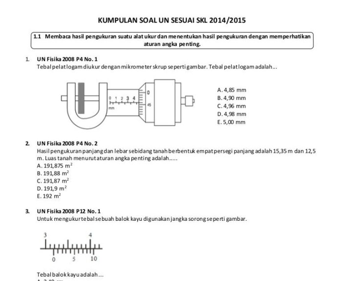 Contoh Soal dan Jawaban Pengukuran Panjang dan Pengukuran Berat terbaru