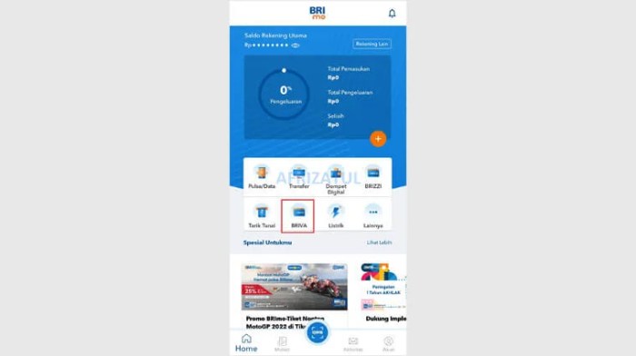Cara Bayar PDAM Lewat BRImo Tanpa Kode Wilayah terbaru