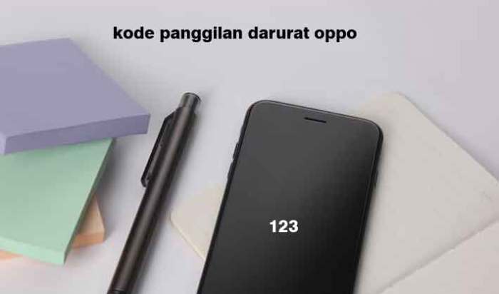 Daftar Kode Rahasia Panggilan Darurat Oppo A5 2024 Tanpa PC