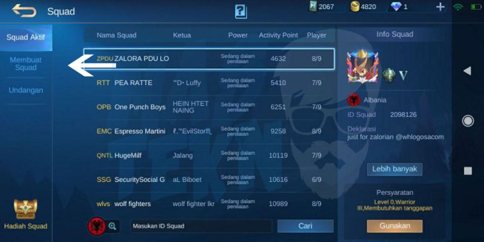 squad legends gampang